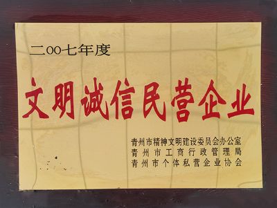 點(diǎn)擊查看詳細(xì)信息<br>標(biāo)題：文明誠(chéng)信民營(yíng)企業(yè) 閱讀次數(shù)：3119